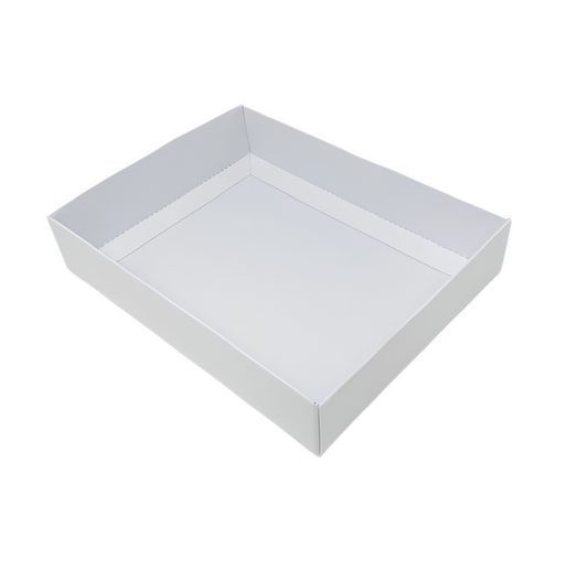 FOLD UP 12 CHOCOLATE BOX BASE - WHITE