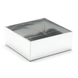 FOLD UP 4 CHOCOLATE BOX BASE - SILVER