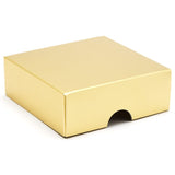 FOLD UP 4 CHOCOLATE BOX LID - GOLD (Pack of 20)