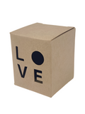 9CL CANDLE BOX with wording LOVE - KRAFT (Pack of 10)