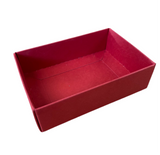 FOLD UP 6 CHOCOLATE BOX BASE - CHERRY RED