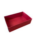 FOLD UP 6 CHOCOLATE BOX BASE - CHERRY RED