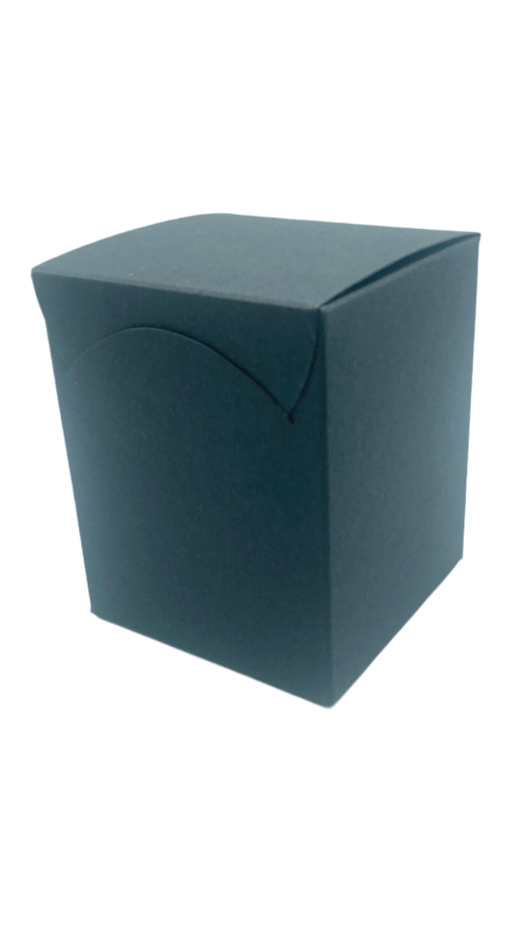 30CL CANDLE BOX - Front opening - BLACK - ENVELOPE BASE (Pack of 10)