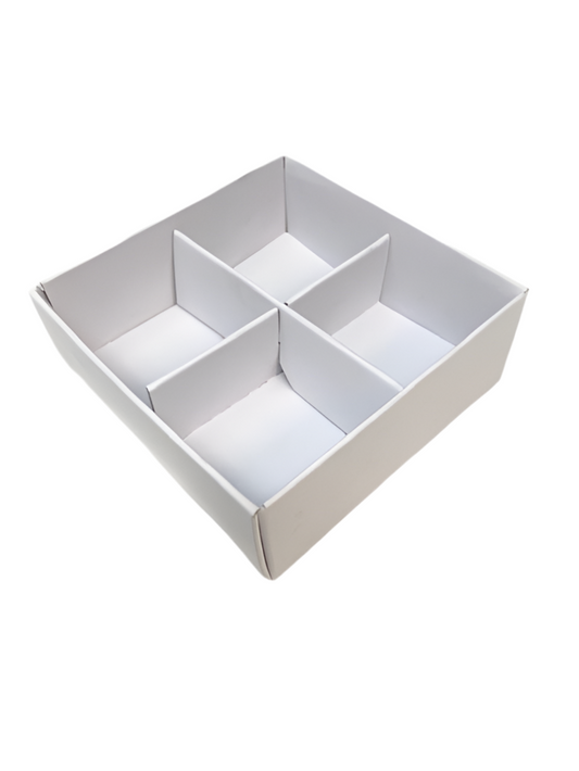 4 CHOCOLATE CAV DIVIDER INSERT - WHITE