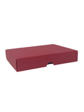 FOLD UP 12 CHOCOLATE BOX LID - CHERRY RED (Pack of 20)