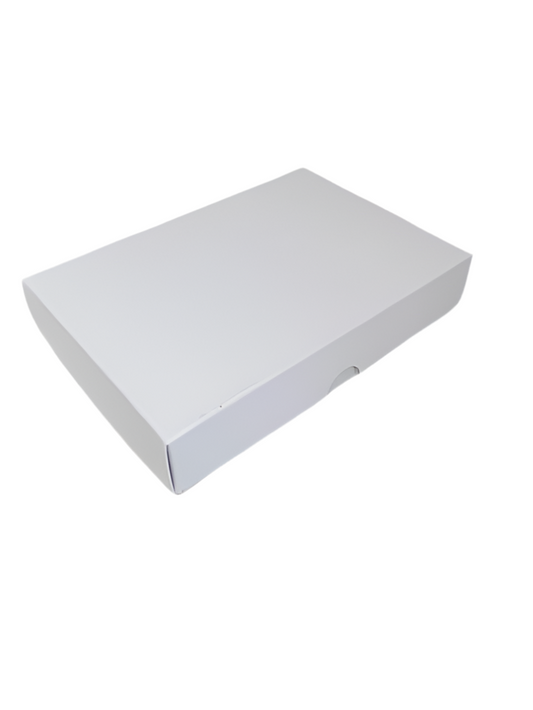 FOLD UP 12 CHOCOLATE BOX LID - WHITE