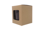 30CL CANDLE BOX - KRAFT WITH WINDOW AND REAR TUCK LID (Pack of 10)