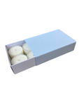 TEALIGHT CANDLE BOX WITH SLEEVE for 6 Tealights - PASTEL BLUE (Pack of 10)