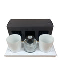 2 X 9CL VOTIVES AND 50ML DIFFUSER GIFT CANDLE BOX - BLACK (Pack of 10)