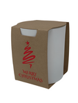 20CL CANDLE Wrap with lock  base- KRAFT MERRY CHRISTMAS COLLECTION