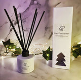 100ml DIFFUSER BOX tall  - WHITE with Christmas Tree Window (Pack of 10)