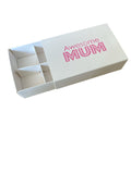 WAX MELT BOX WITH SLEEVE  for 6 Melts - AWESOME MUM WHITE (Pack of 10)