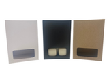 WAX MELT BOX FOR CLAM SHELL with Window - WHITE