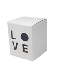 9CL CANDLE BOX with wording LOVE - WHITE (Pack of 10)