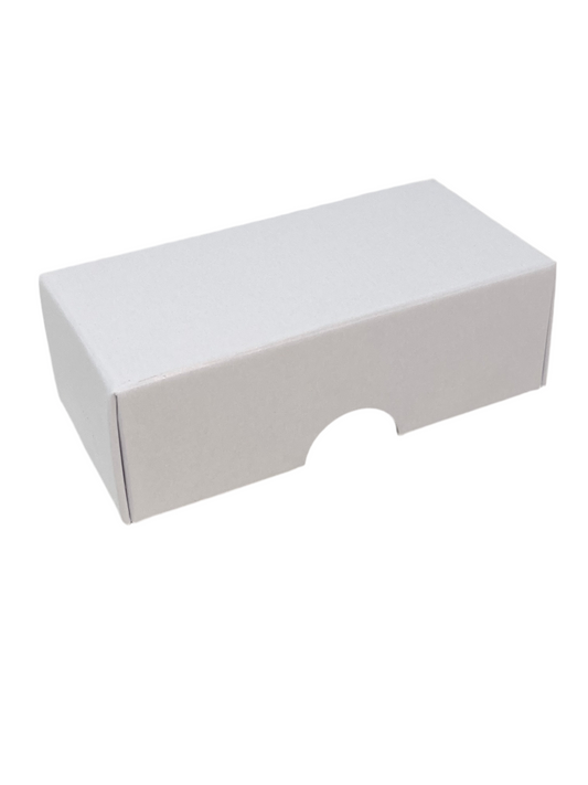 FOLD UP 2 CHOCOLATE BOX LID - WHITE