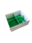 4 CHOCOLATE CAV DIVIDER INSERT - METALLIC GREEN (Pack of 20)