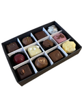 FOLD UP 6 CHOCOLATE BOX BASE - BLACK (Pack of 20)