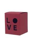 9CL CANDLE BOX with wording LOVE - CHERRY RED (Pack of 10)