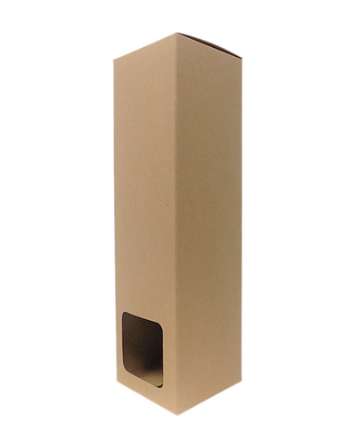 100ml DIFFUSER BOX tall  - KRAFT with window (Pack of 10)