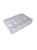 12 CHOCOLATE CAV DIVIDER INSERT - WHITE