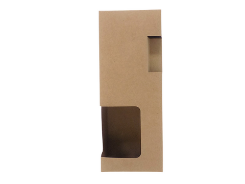 100ml DIFFUSER BOX short  - KRAFT with corner window (Pack of 10)