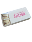 WAX MELT BOX WITH SLEEVE  for 6 Melts - AWESOME MUM WHITE (Pack of 10)