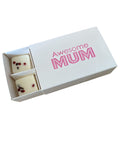 WAX MELT BOX WITH SLEEVE  for 6 Melts - AWESOME MUM WHITE (Pack of 10)