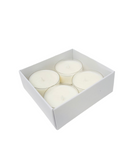 TEALIGHT CANDLE BOX  for 4 Tealights - WHITE