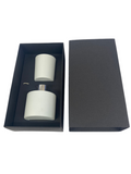 100ml DIFFUSER/9cl VOTIVE CANDLE GIFT BOX - BLACK/BLACK with black insert (Pack of 10)