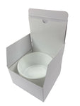 50CL CANDLE BOX with rear tuck lid - WHITE (Pack of 10) Made for Karen Glassware