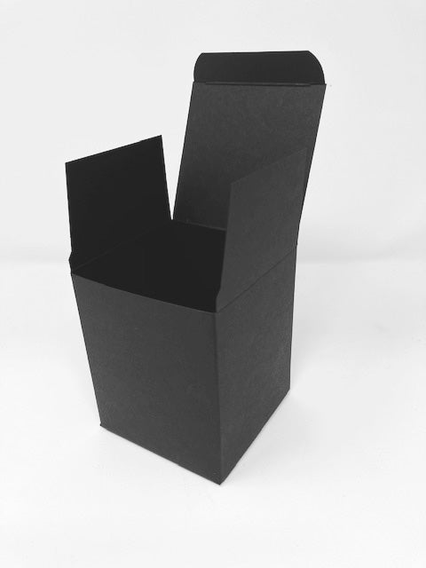 30CL CANDLE BOX - BLACK  with BLACK  e flute insert. (Pack of 10)