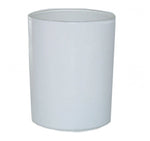 30cl Candle Glass GLOSS WHITE - Screen Printed (Glass included)