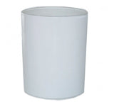 30cl Candle Glass GLOSS WHITE - Screen Printed (Glass included)