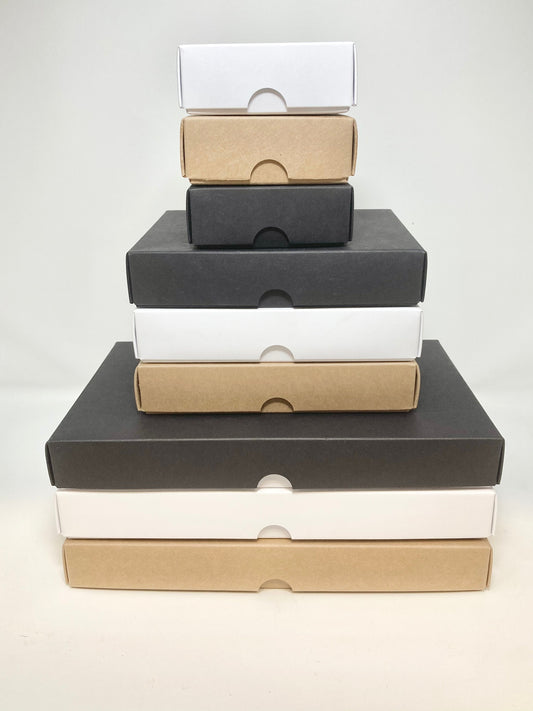 FOLD UP 6 CHOCOLATE BOX BASE - BLACK